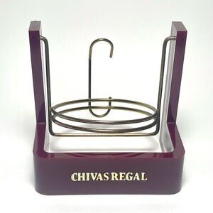 VINTAGE CHIVAS REGAL Swinging Cradle Lucite Barware Holder Pourer